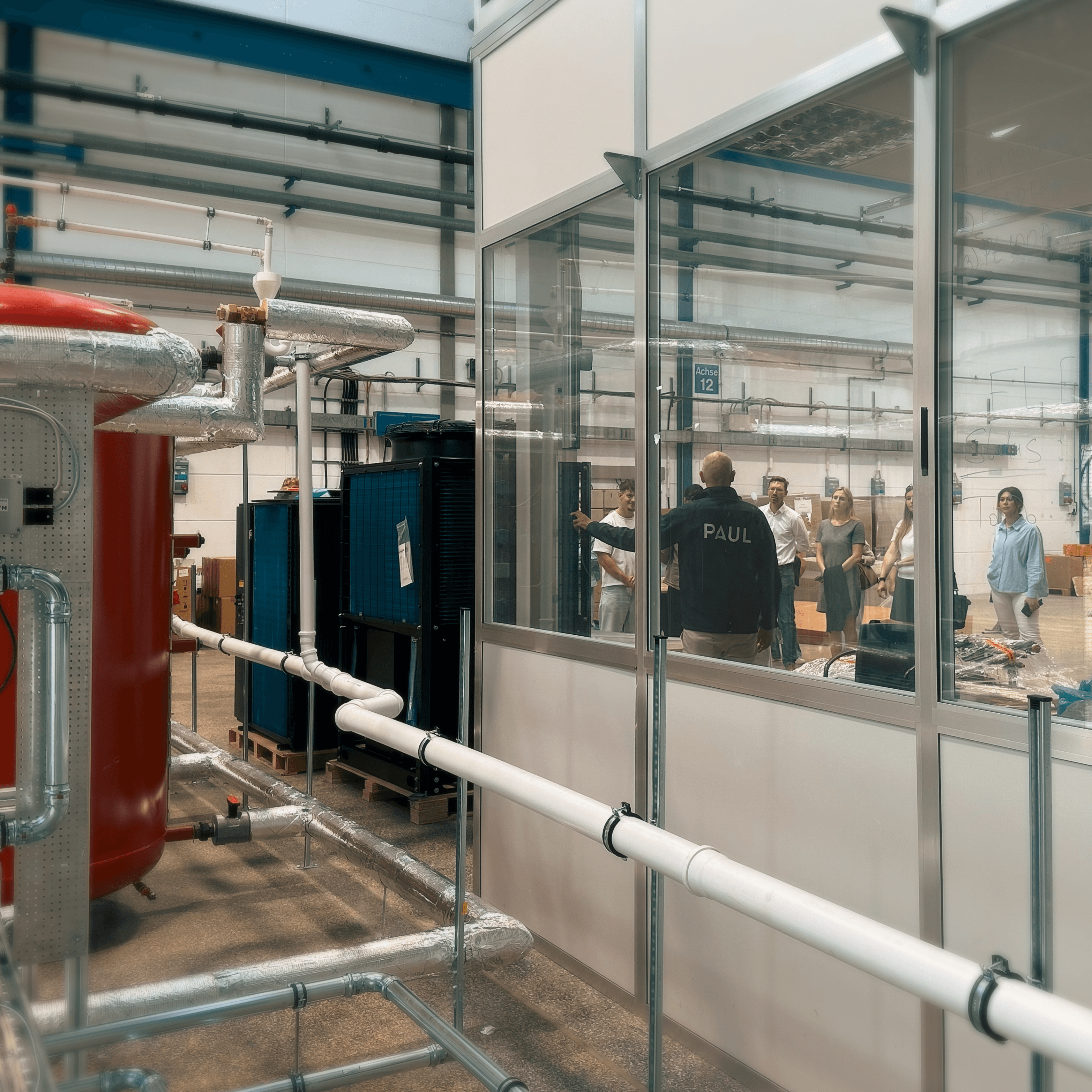 PAUL Tech Besuch TH Aschaffenburg Besichtigung Teststand