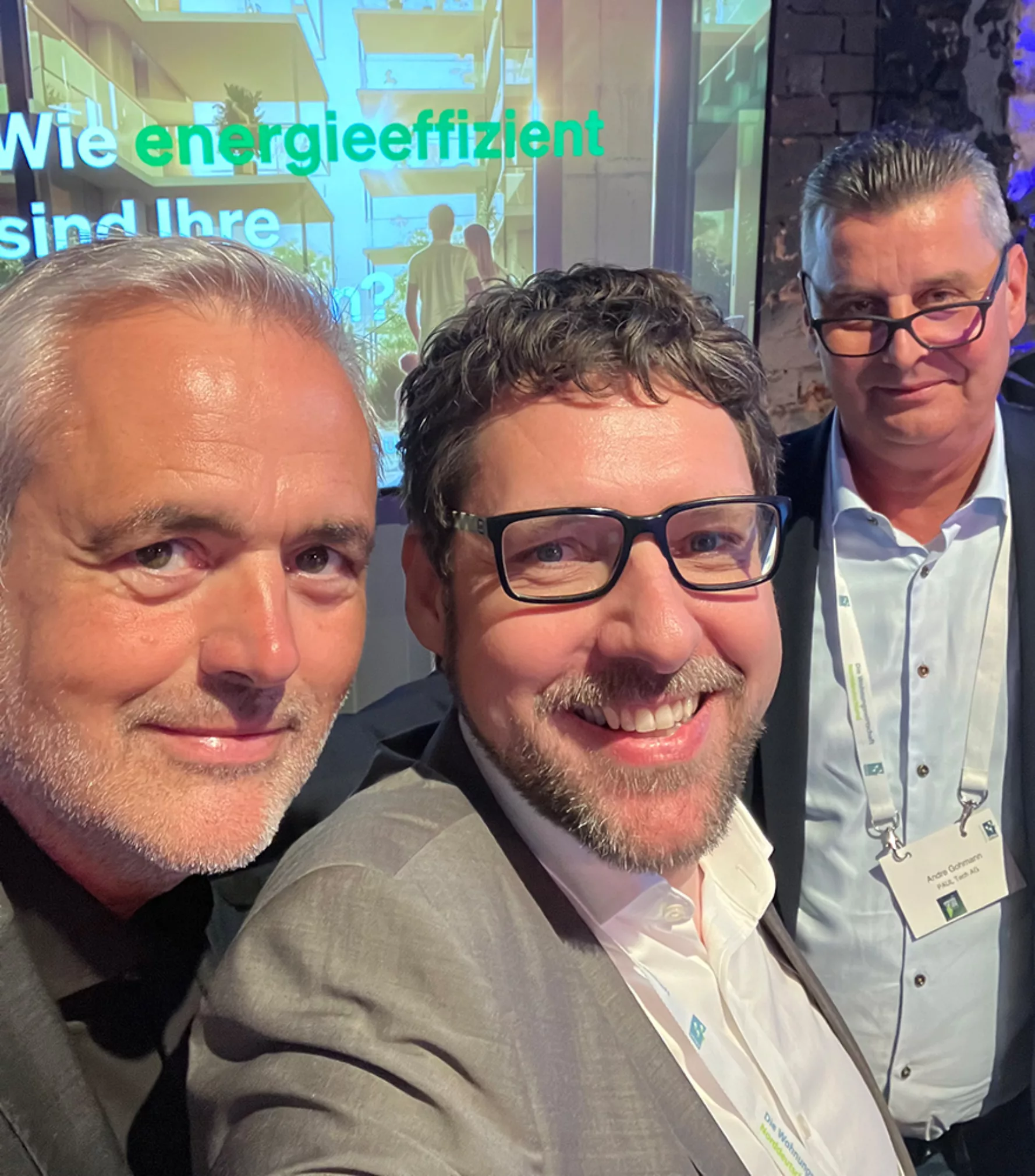 Selfie PAUL Mitarbeiter auf der VNW Tagung