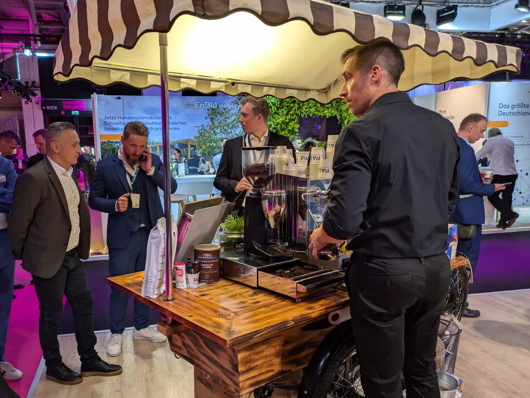 Coffee Bike beim PAUL Messestand auf der EXPO Real