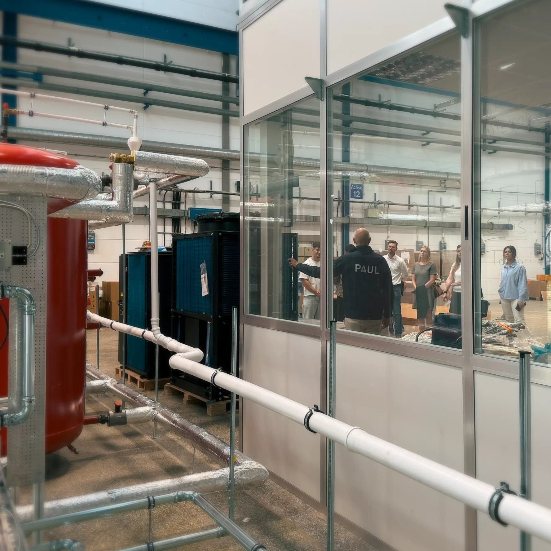 PAUL Tech Besuch TH Aschaffenburg Besichtigung Teststand