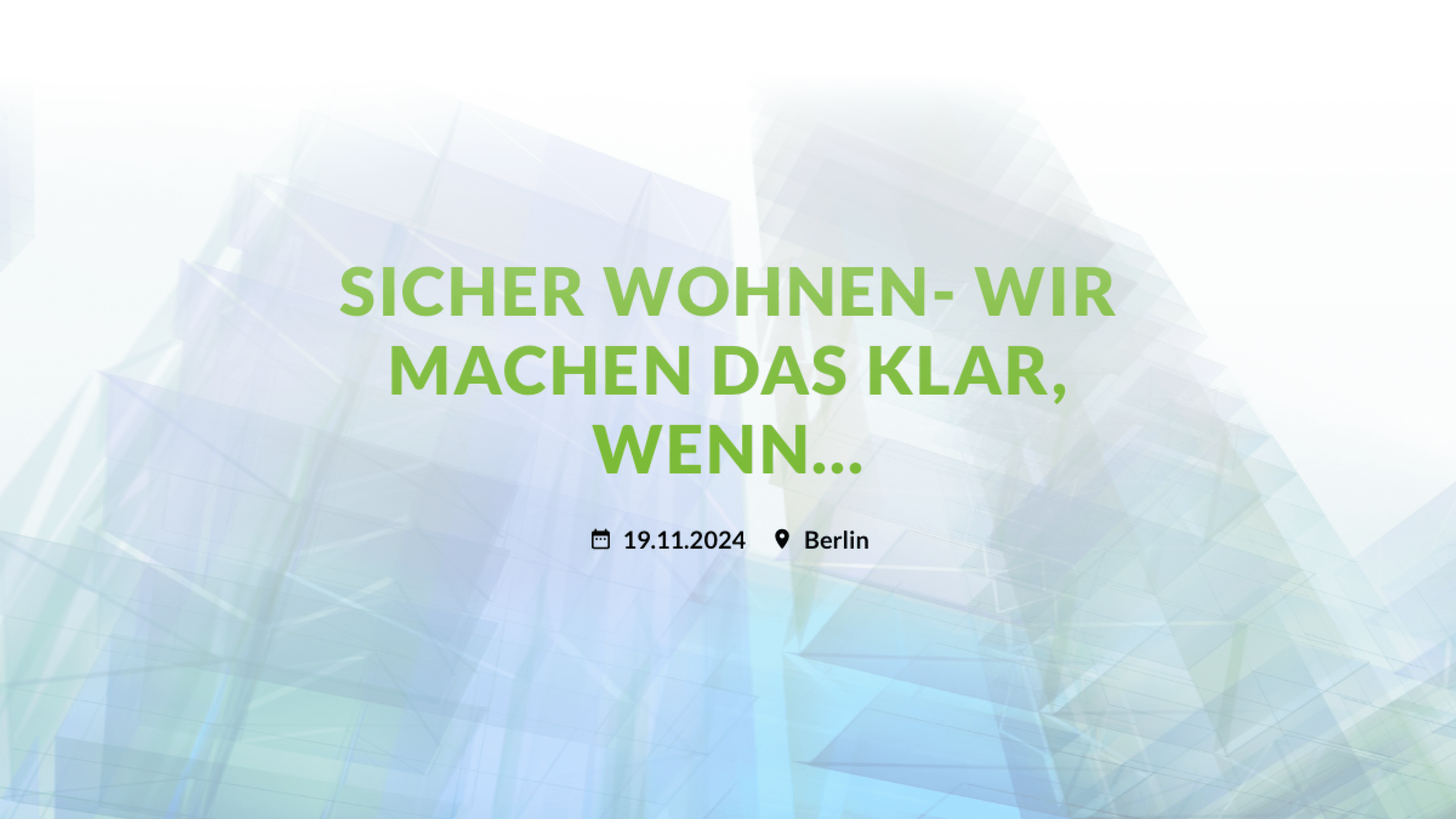 GDW Tag der Wohnwirtschaft