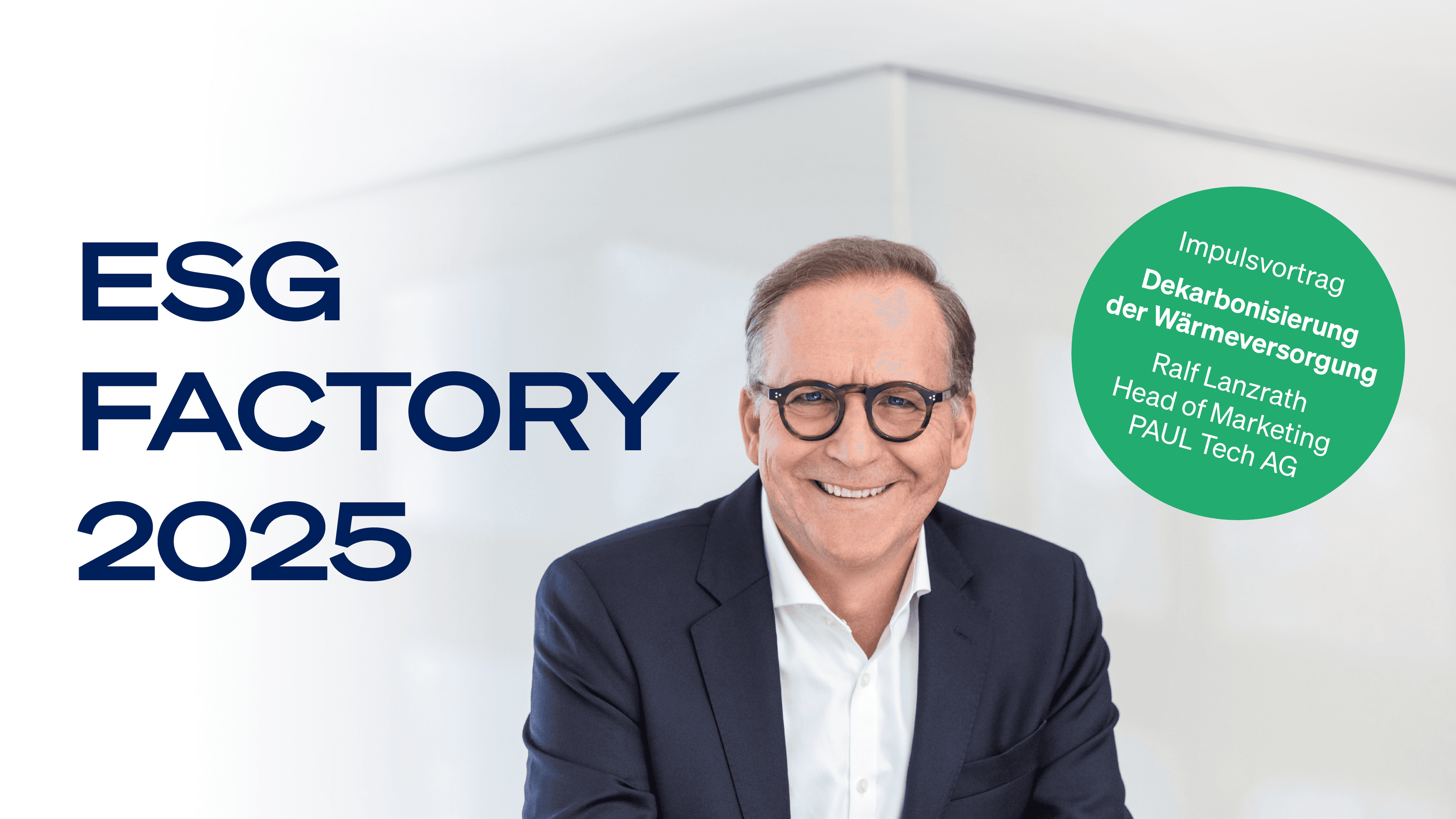 PAUL Tech Ralf Lanzrath, Head of Marketing, auf dem ESG Forum 2025